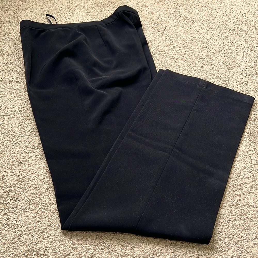 Black suit wrinkle free material Pant